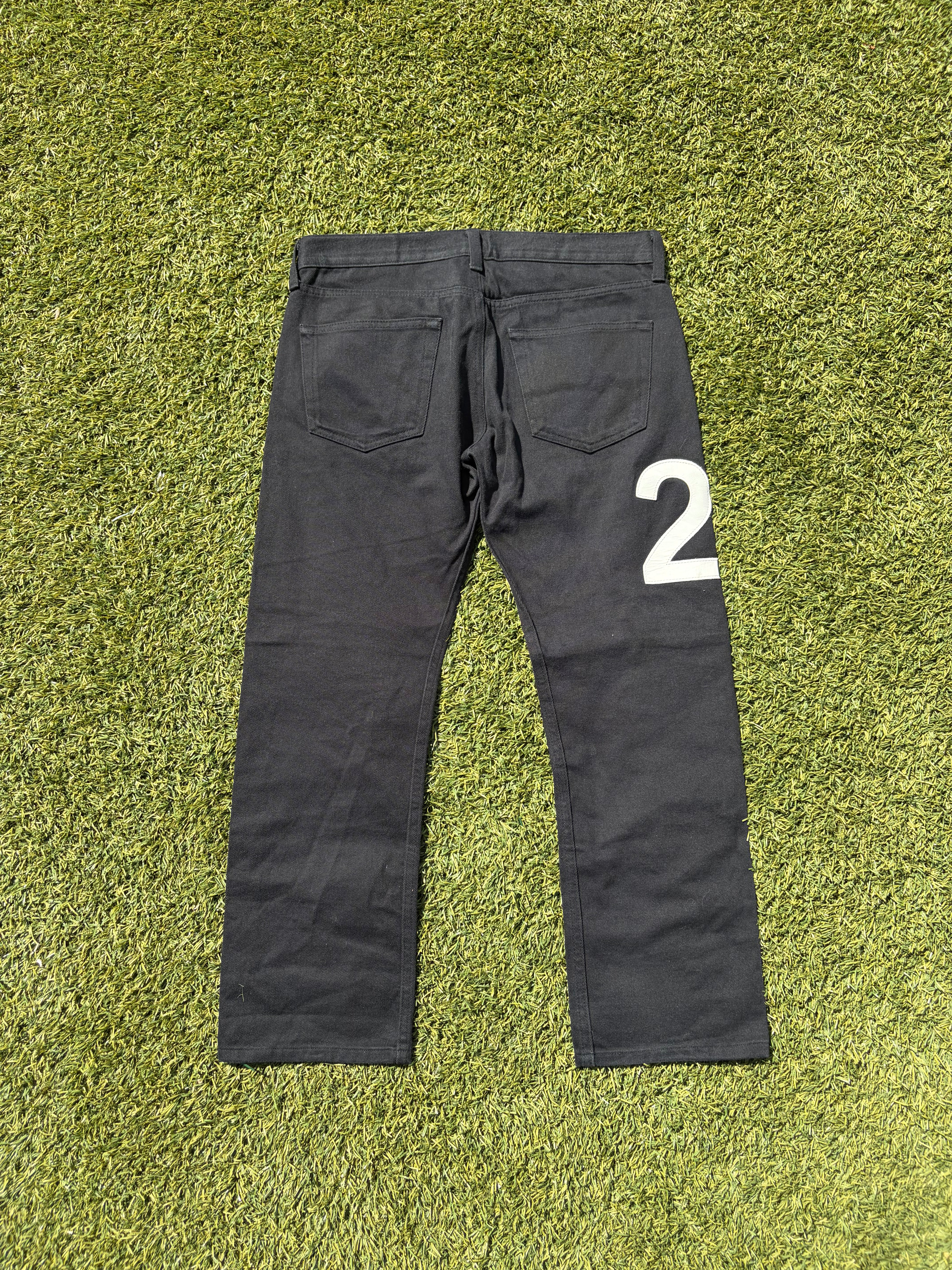 AD2002 Junya Watanabe Leather Patch '24' Canvas Denim – RWNDBCKWRDS