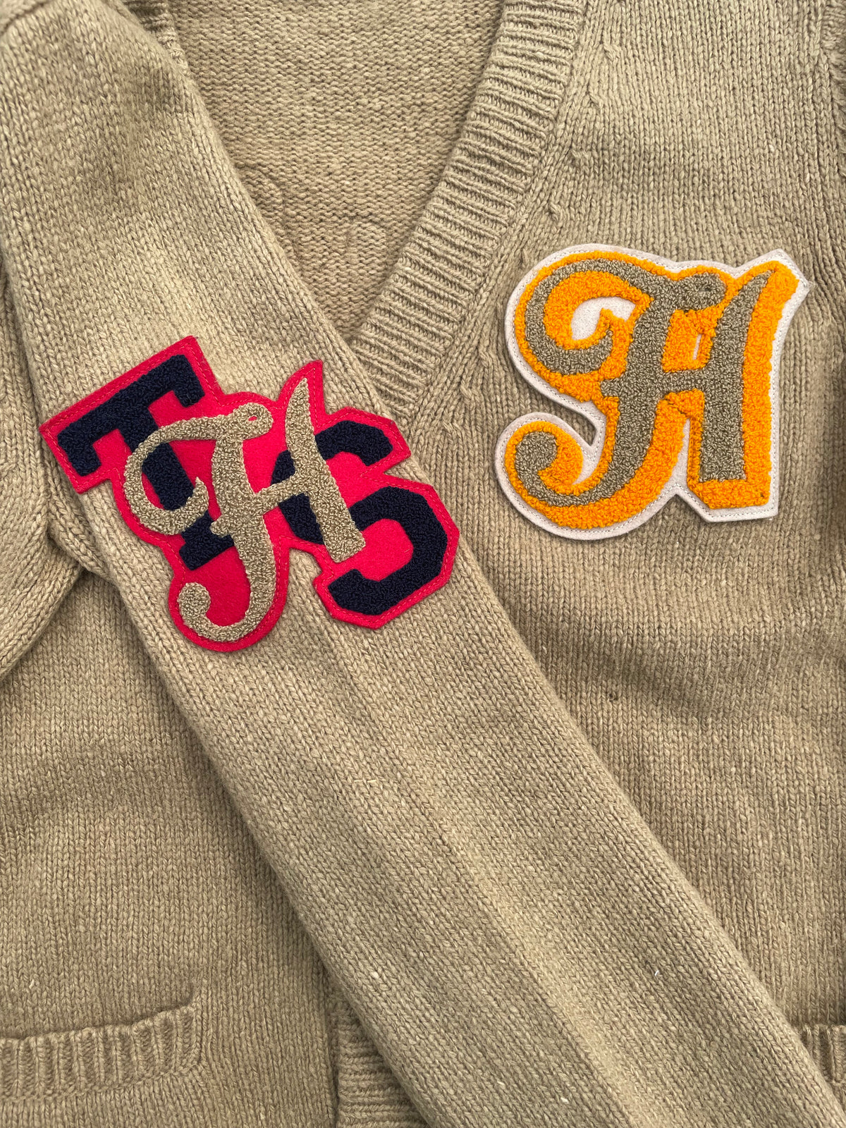 AW05 “The High Streets” - Number (N)ine Patchwork Wool Cardigan