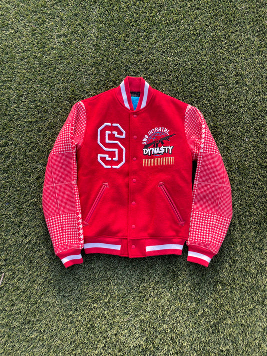 AW07 Swagger Dynasty Bullet Embroidered Varsity Jacket