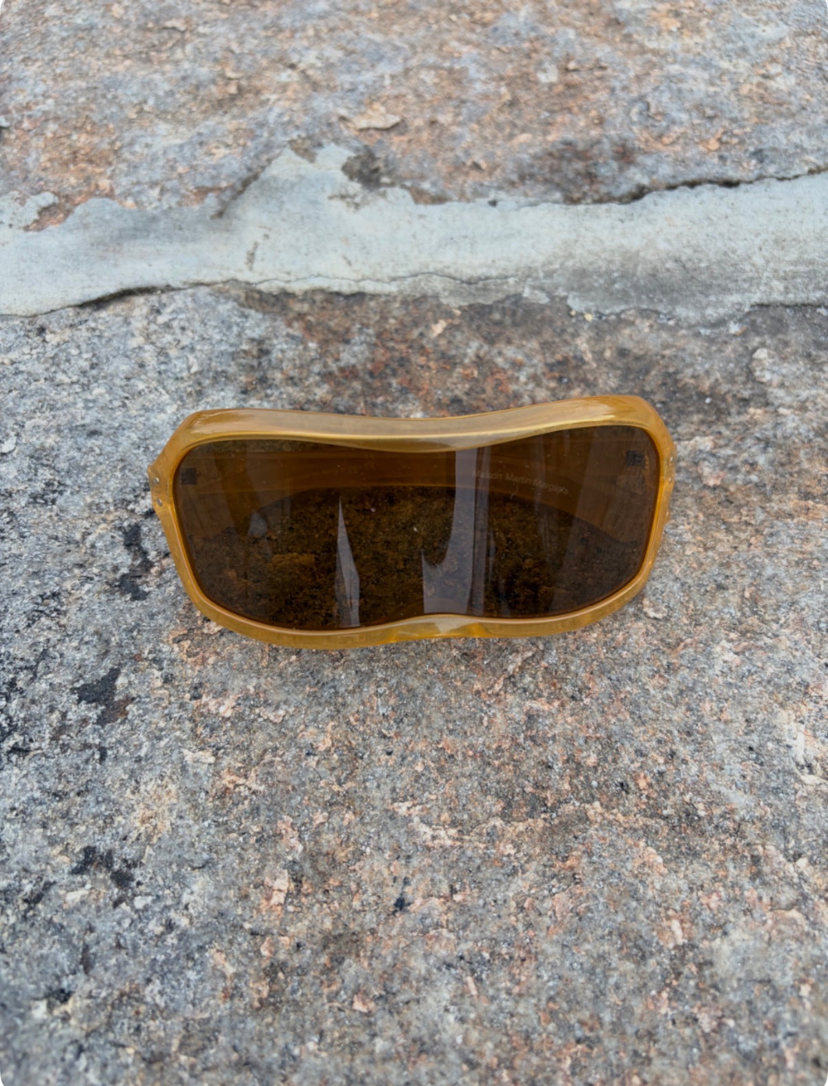 SS09 Maison Martin Margiela Cyclops Translucent Orange Incognito Sunglasses
