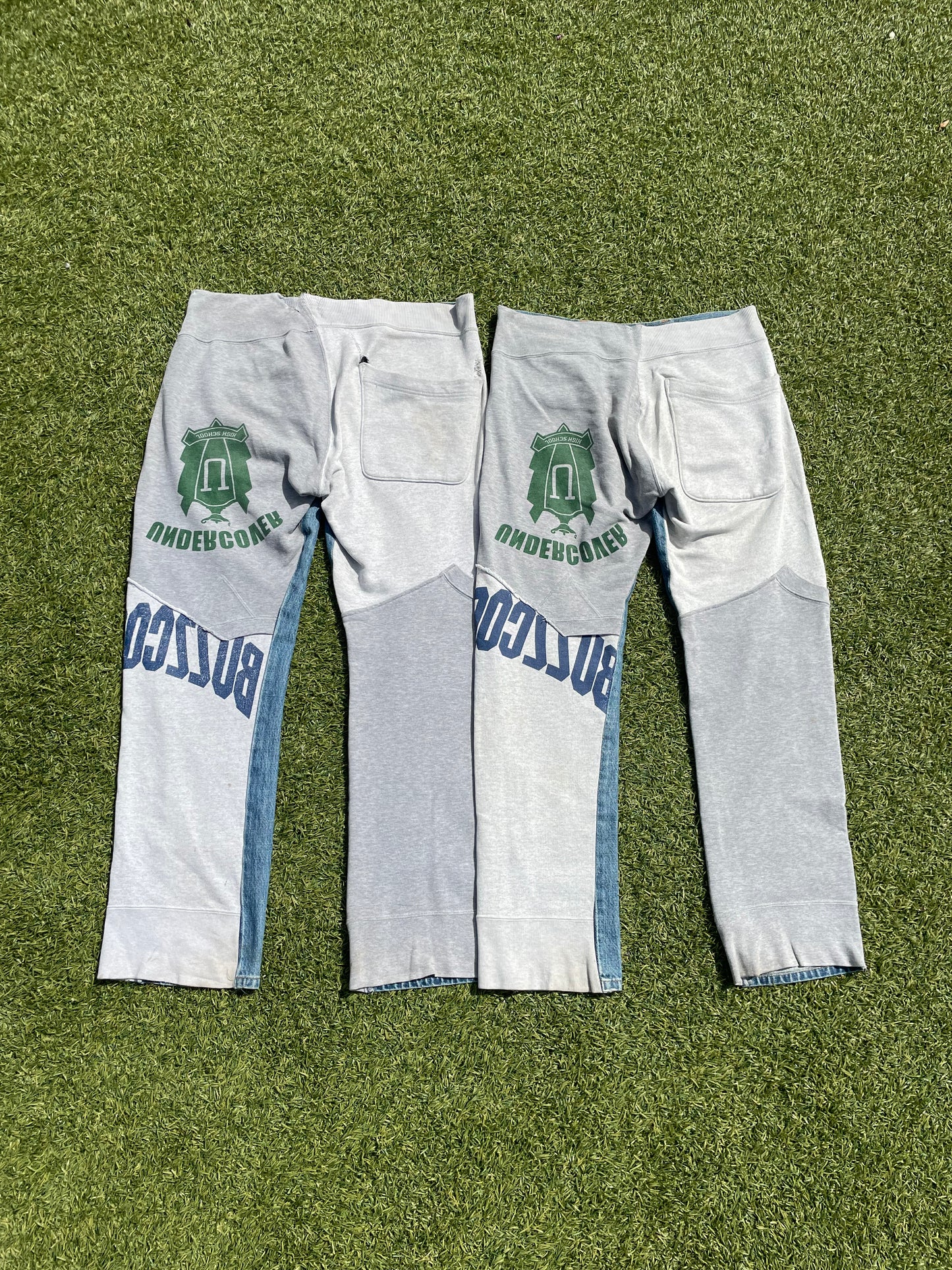 AW02 “Witch Cells Division” - Undercover ‘Immadtoo’ Hybrid Lightwash Distressed Denim