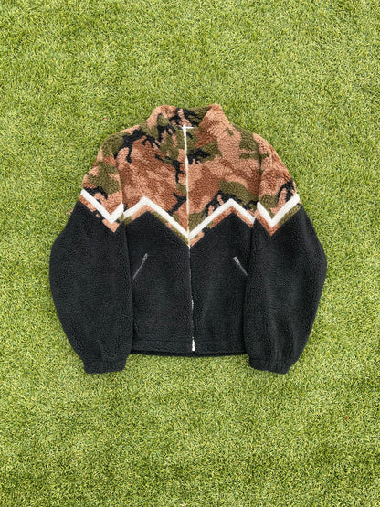 SS22 Celine By Hedi Slimane Shearling Camouflage Fleece Jacket