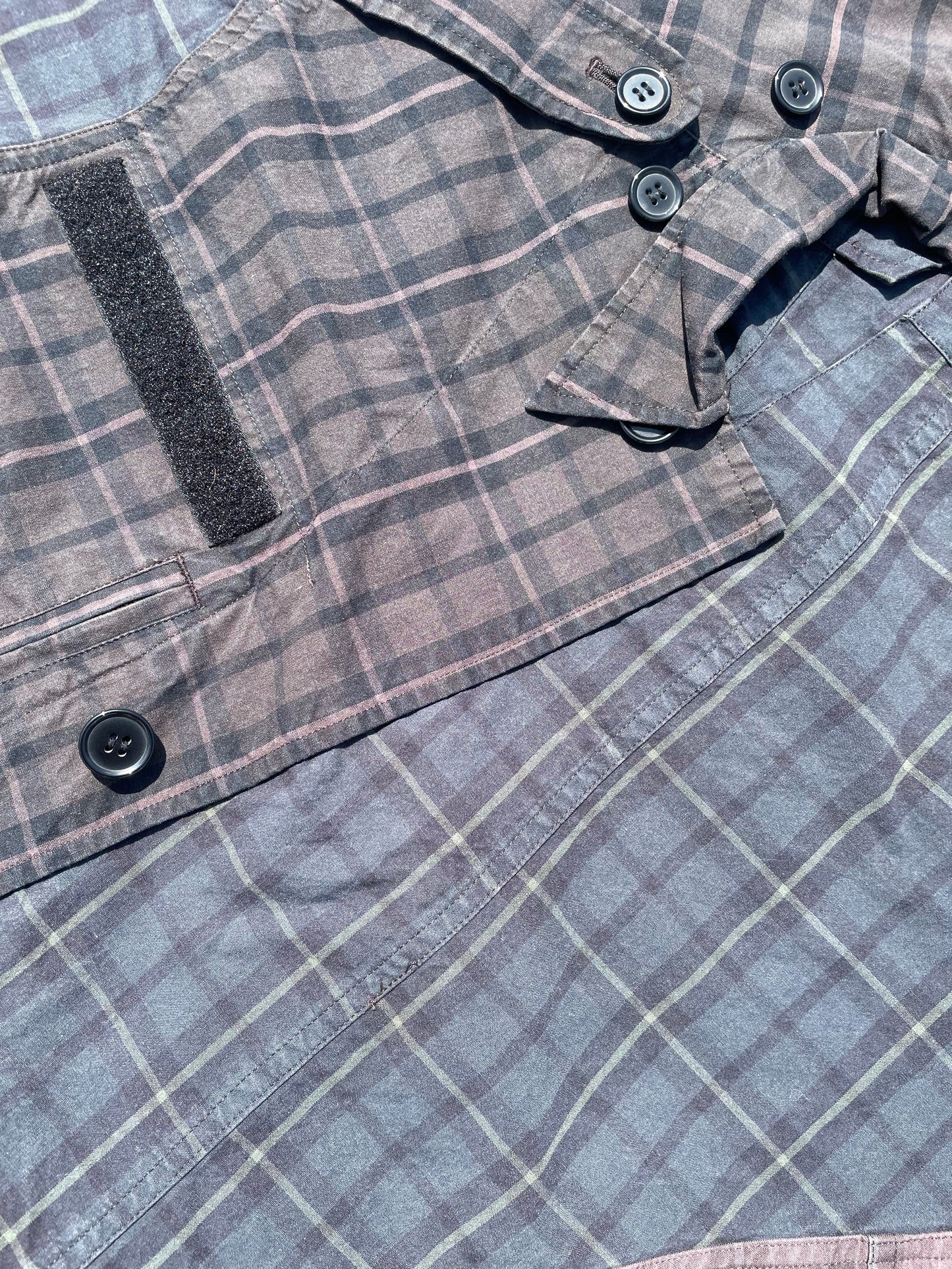 SS05 “But Beautiful ll” - Undercover Plaid Reconstructed Military Blazer