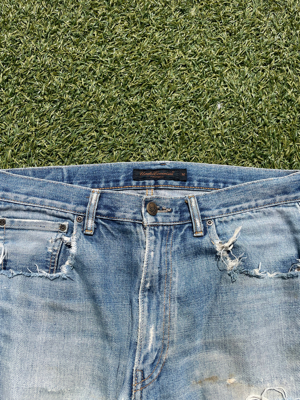 AW04 “Languid” - Undercover ‘52’ Lightwash Distressed Denim