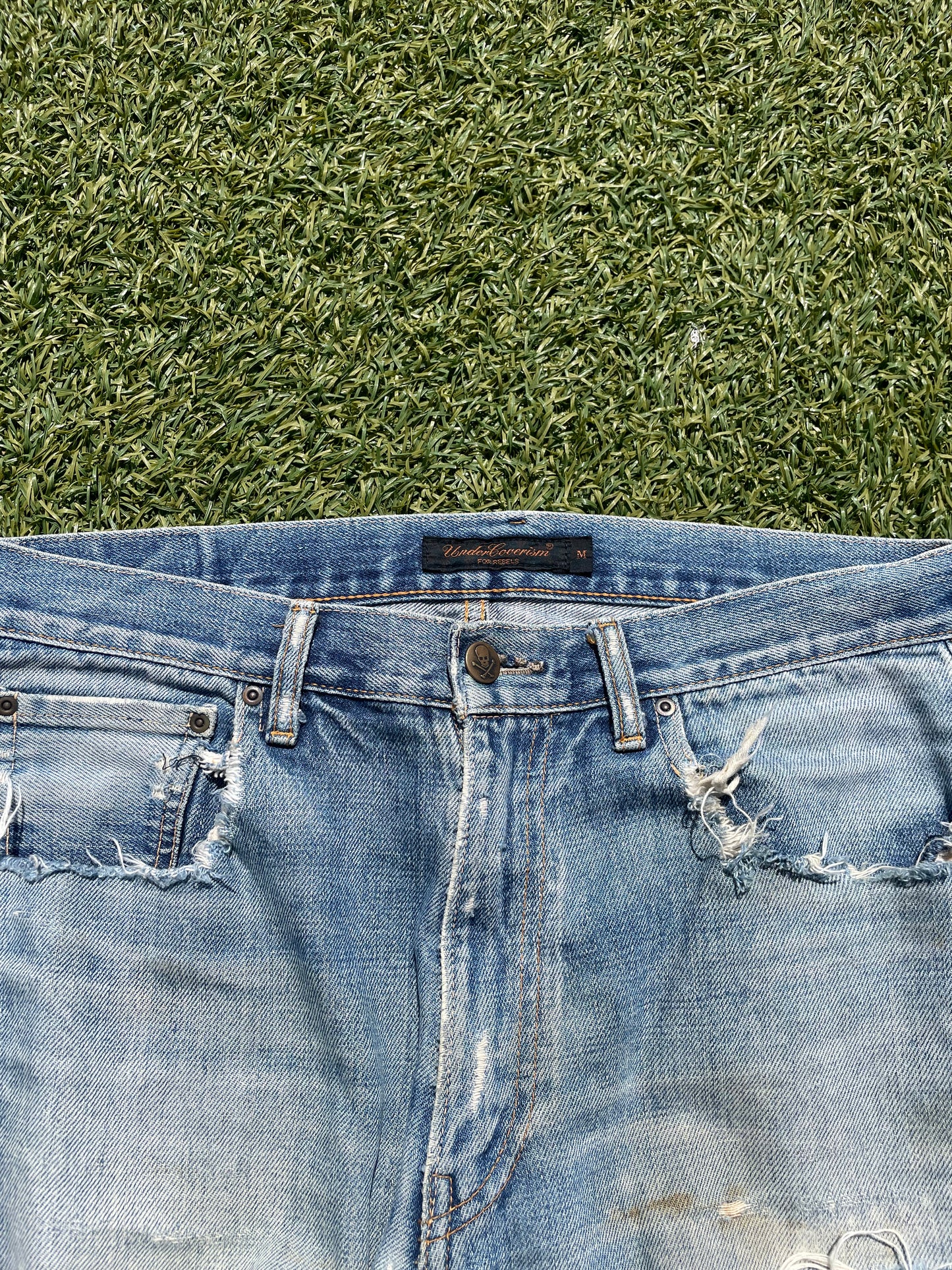 AW04 “Languid” - Undercover ‘52’ Lightwash Distressed Denim