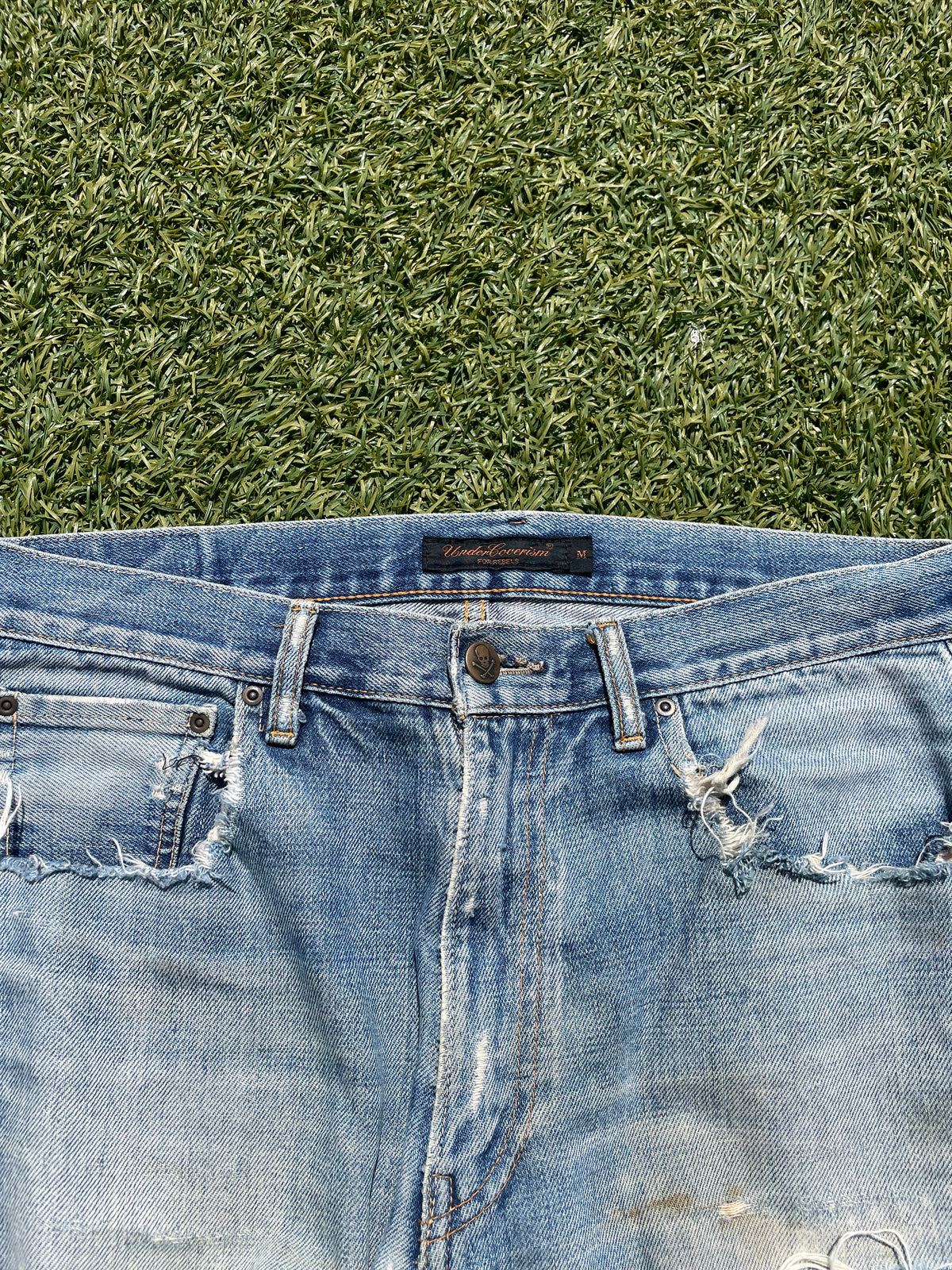 AW04 “Languid” - Undercover ‘52’ Lightwash Distressed Denim