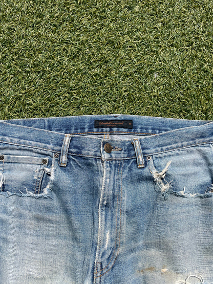 AW04 “Languid” - Undercover ‘52’ Lightwash Distressed Denim