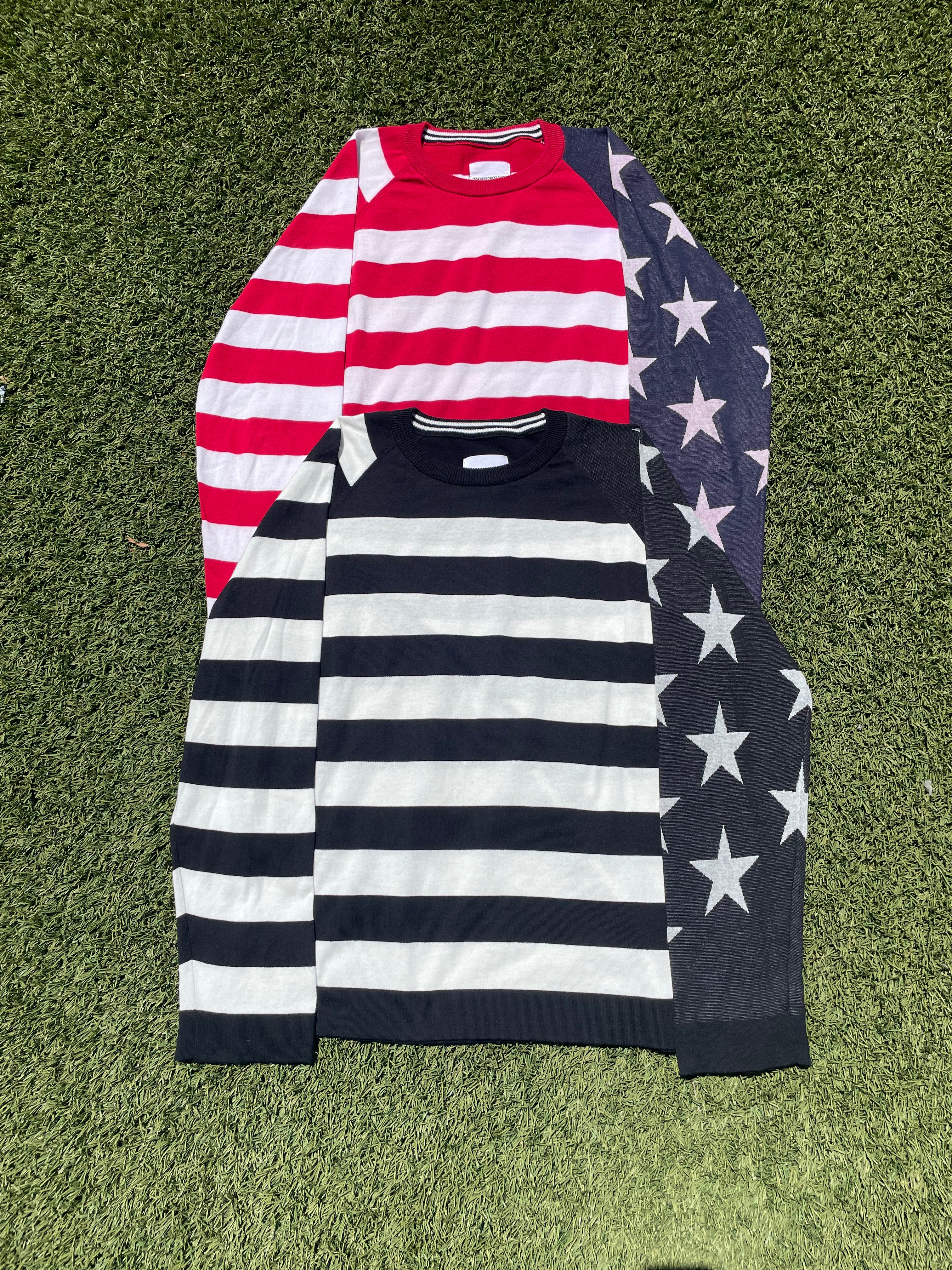 SS19 Takahiromiyashita The Soloist American Flag Knit Sweater – RWNDBCKWRDS