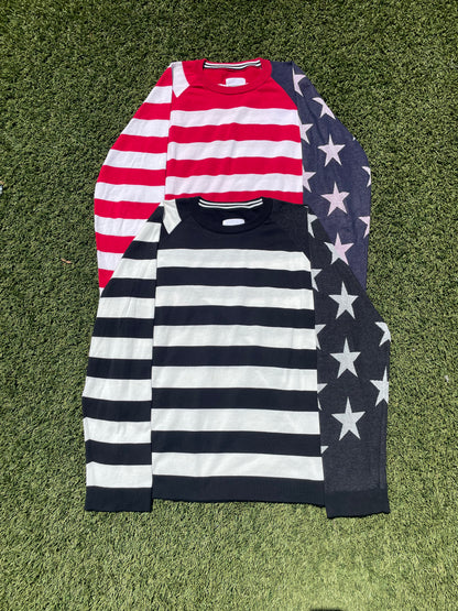 SS19 Takahiromiyashita The Soloist American Flag Knit Sweater