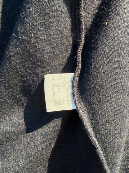 1990s Final Home Wool Black Trench Coat