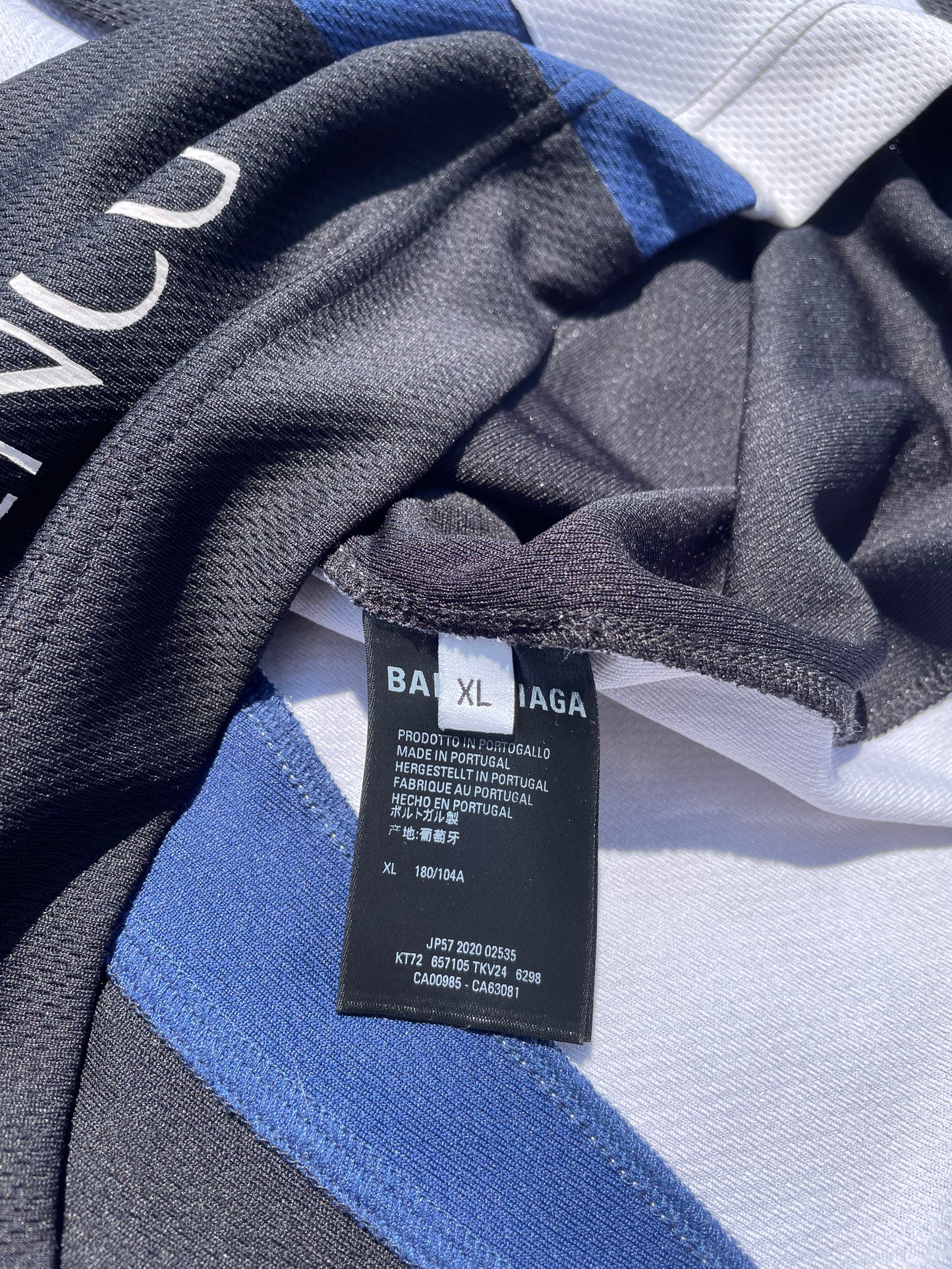 SS20 Balenciaga Black Hockey Logo Jersey 🏒