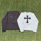 AD2002 Junya Watanabe Stitched Cross Grey Cotton Sweater