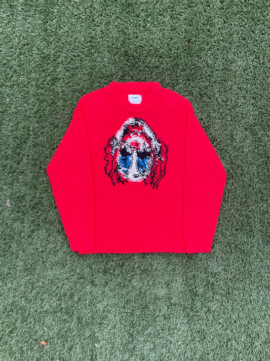 FW20 Doublet Inside Out Clown Hand-Knit Sweater 🤡