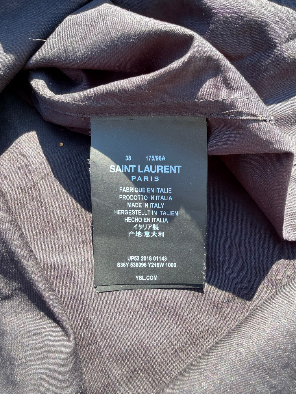 AW18-SS19 Saint Laurent Black Dress Suit