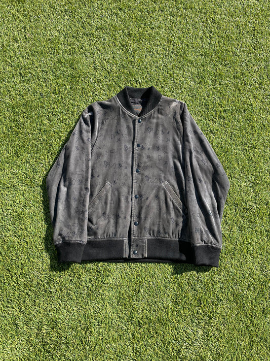 AW02 “Witch Cell Division” - Undercover All Over Print Teddy Bear Velour Bomber Jacket