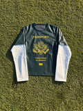 AW23 Mowalola USA Passport Leather Long Sleeve