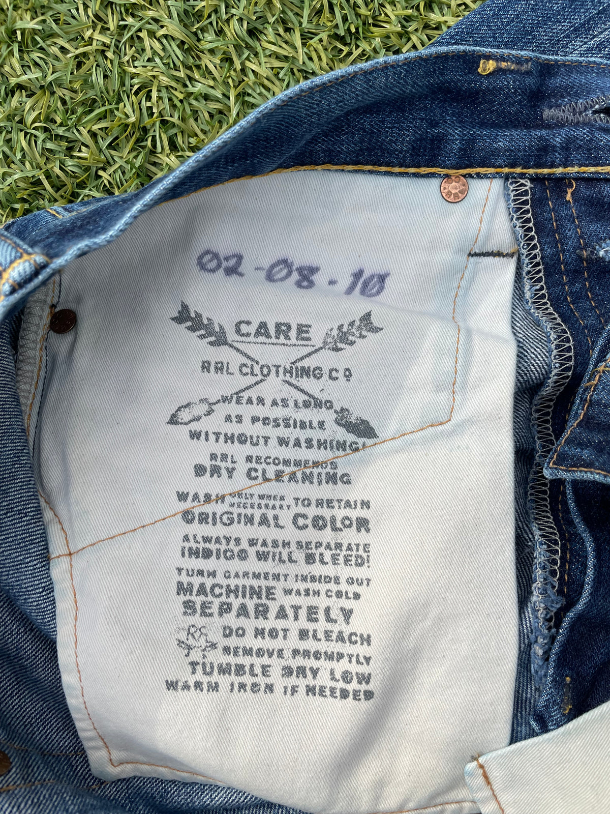 2010 Polo Ralph Lauren RRL Selvedge Indigo Denim