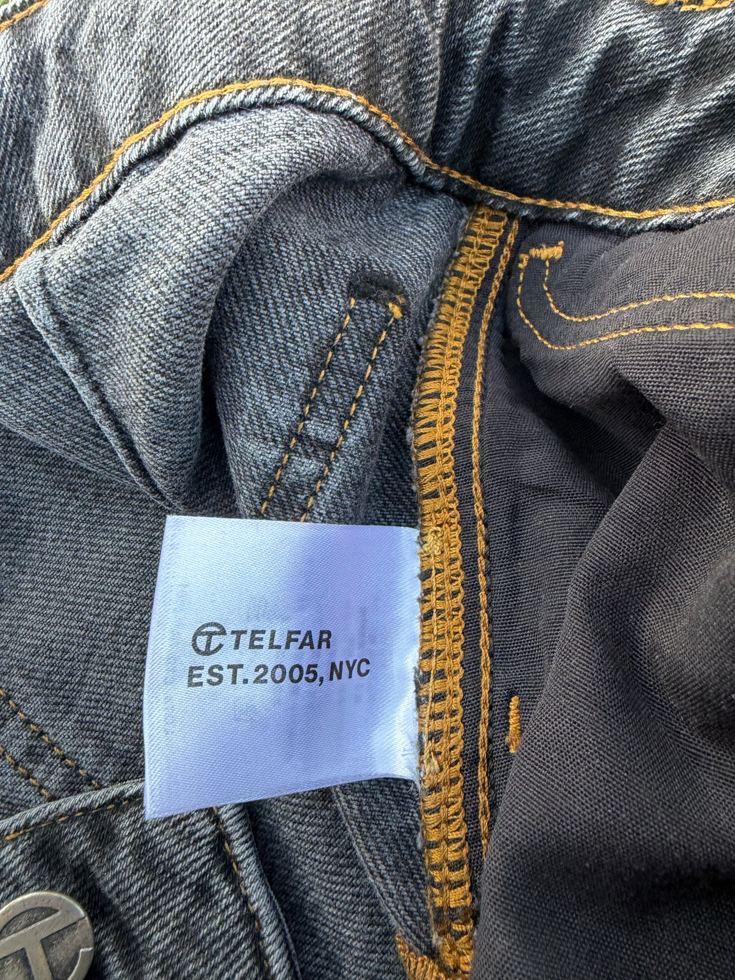 SS20 Telfar Hybrid Stripe Track Denim