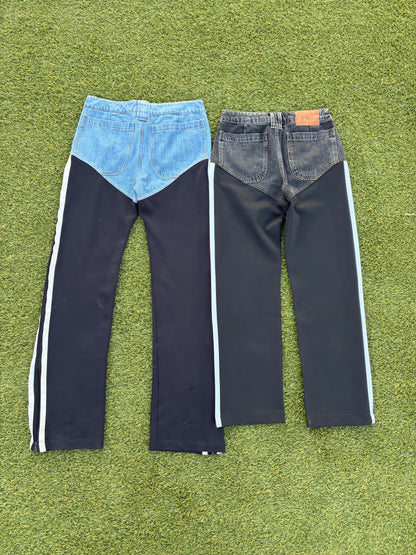 SS20 Telfar Hybrid Stripe Track Denim