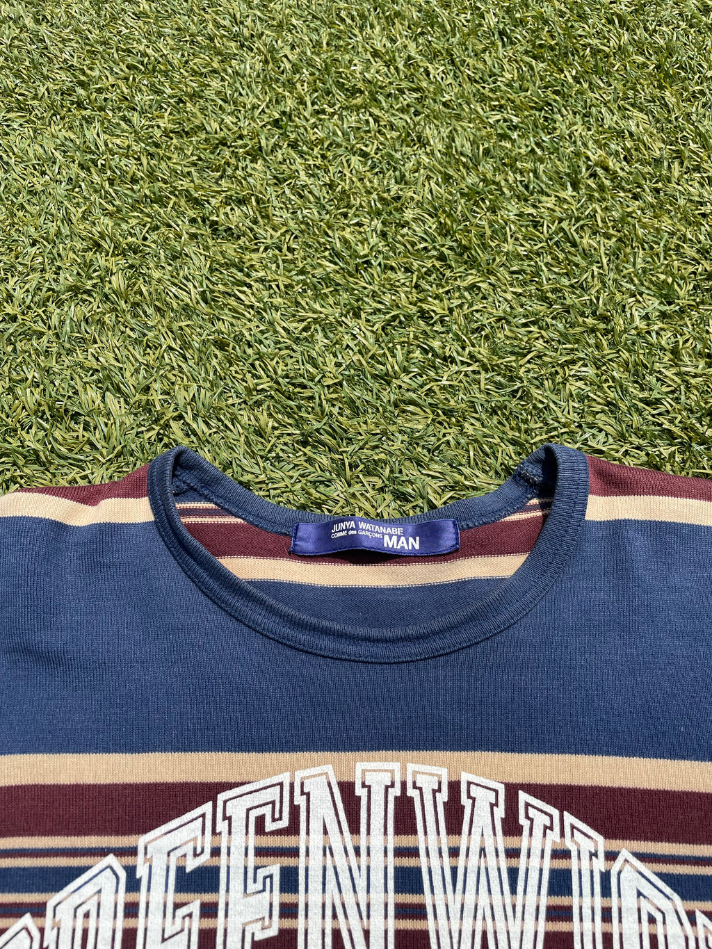 AW2002 Junya Watanabe “Greenwich Pigs” Stripe Long Sleeve