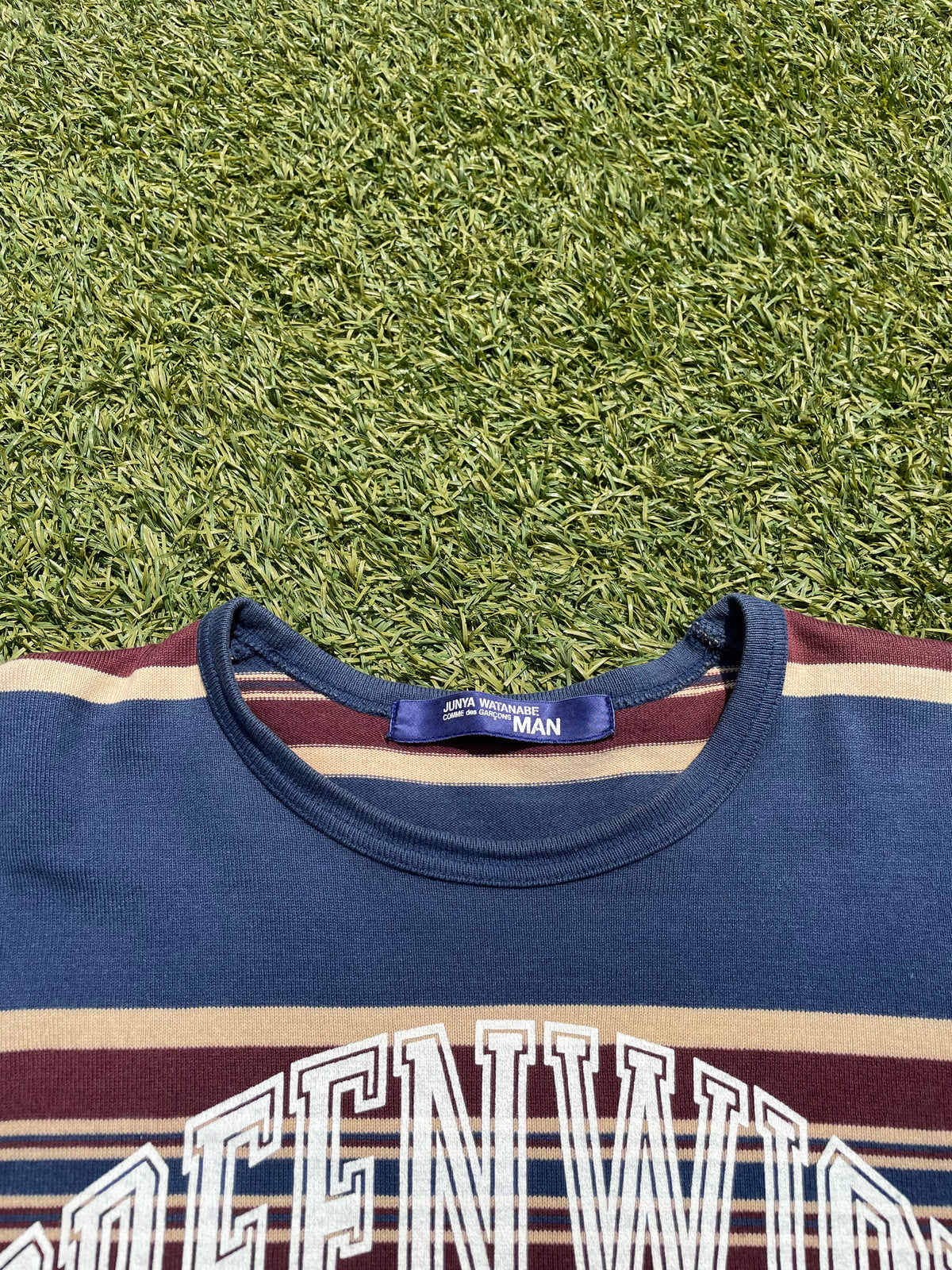 AW2002 Junya Watanabe “Greenwich Pigs” Stripe Long Sleeve