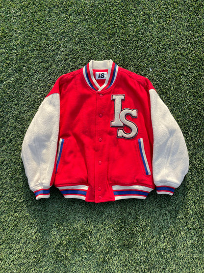 1984 Issey Miyake Sport Team Flag Wool Varsity Jacket