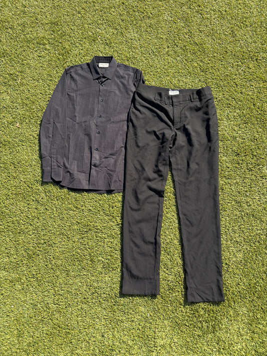 AW18-SS19 Saint Laurent Black Dress Suit