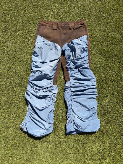SS25 Aris Tatalovich Hybrid Wrinkled Nylon Denim