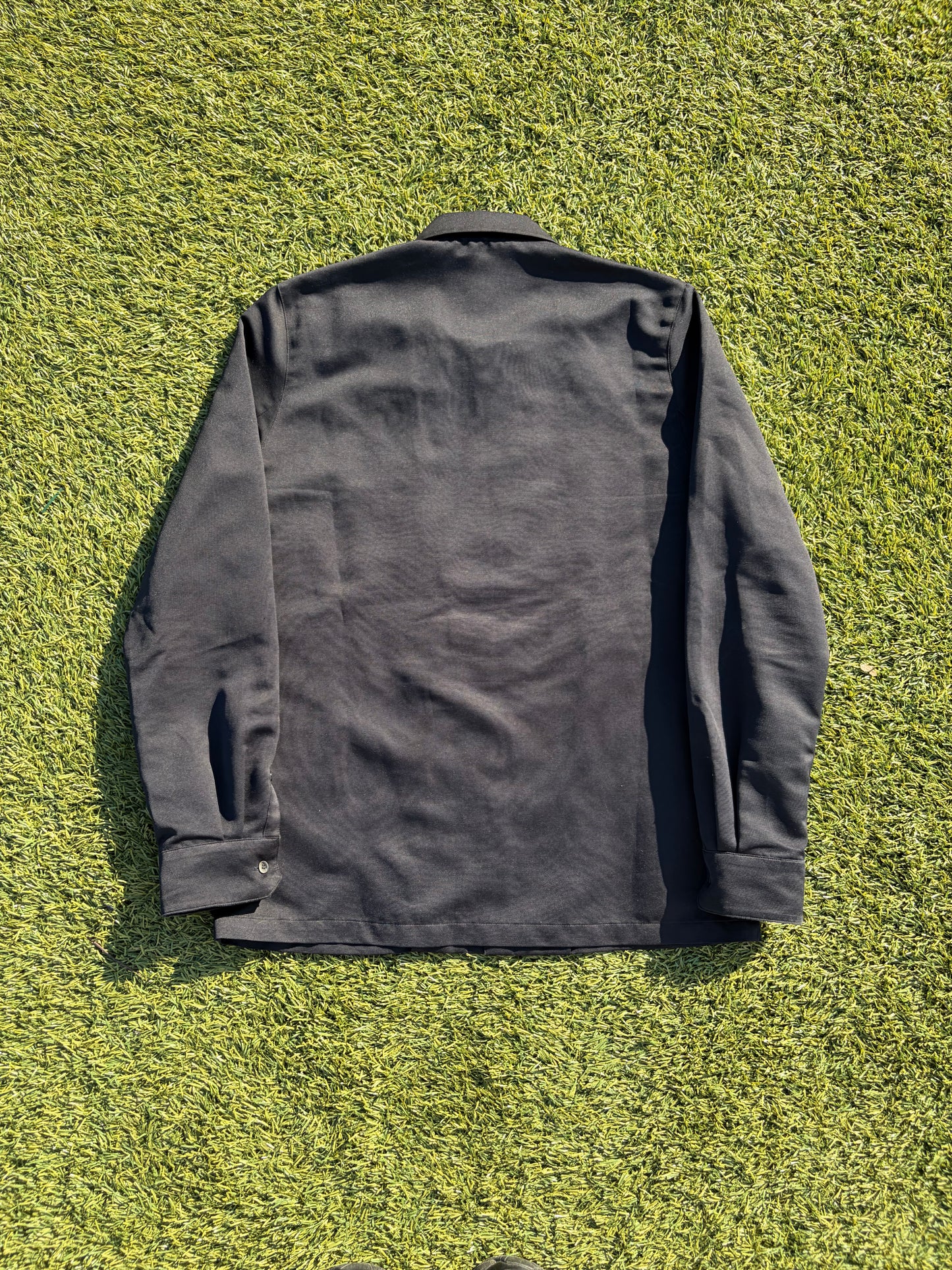 SS20 Undercover Pleated Spider Web Silk Button Up