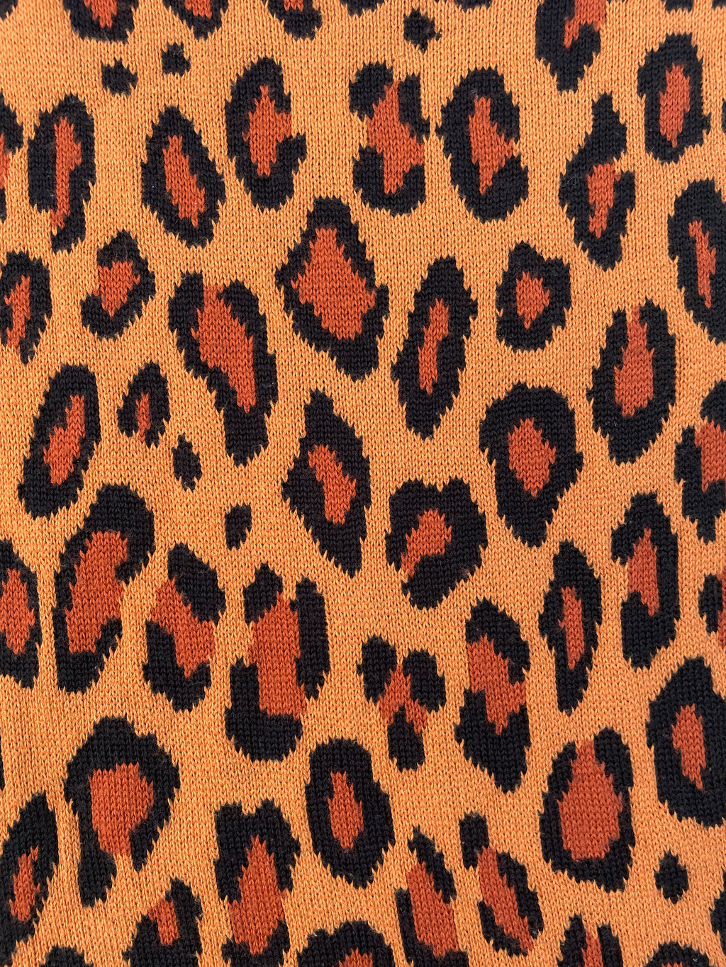 AD2017 Comme Des Garçons Multicolor Leopard Print Knit Sweater