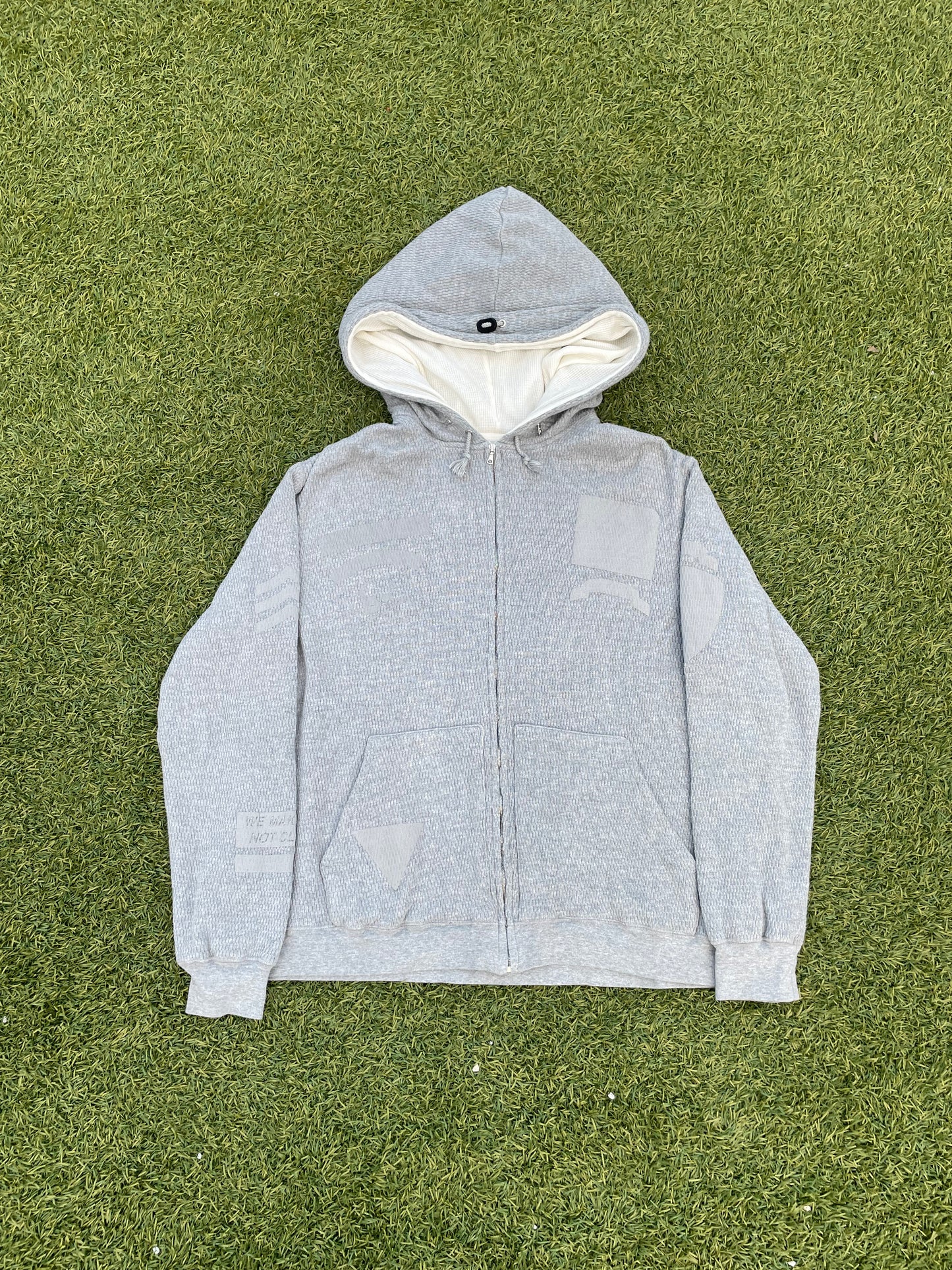 AW05 “Arts & Crafts” - Undercover Triple Hood Thermal Zip Up Hoodie