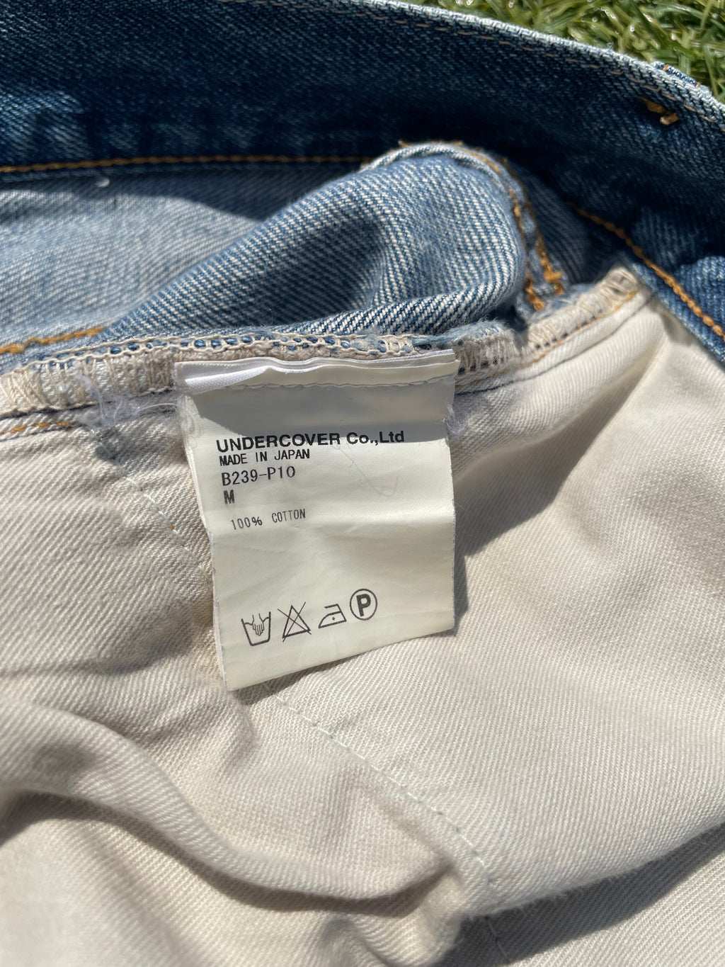 AW04 “Languid” - Undercover ‘52’ Lightwash Distressed Denim