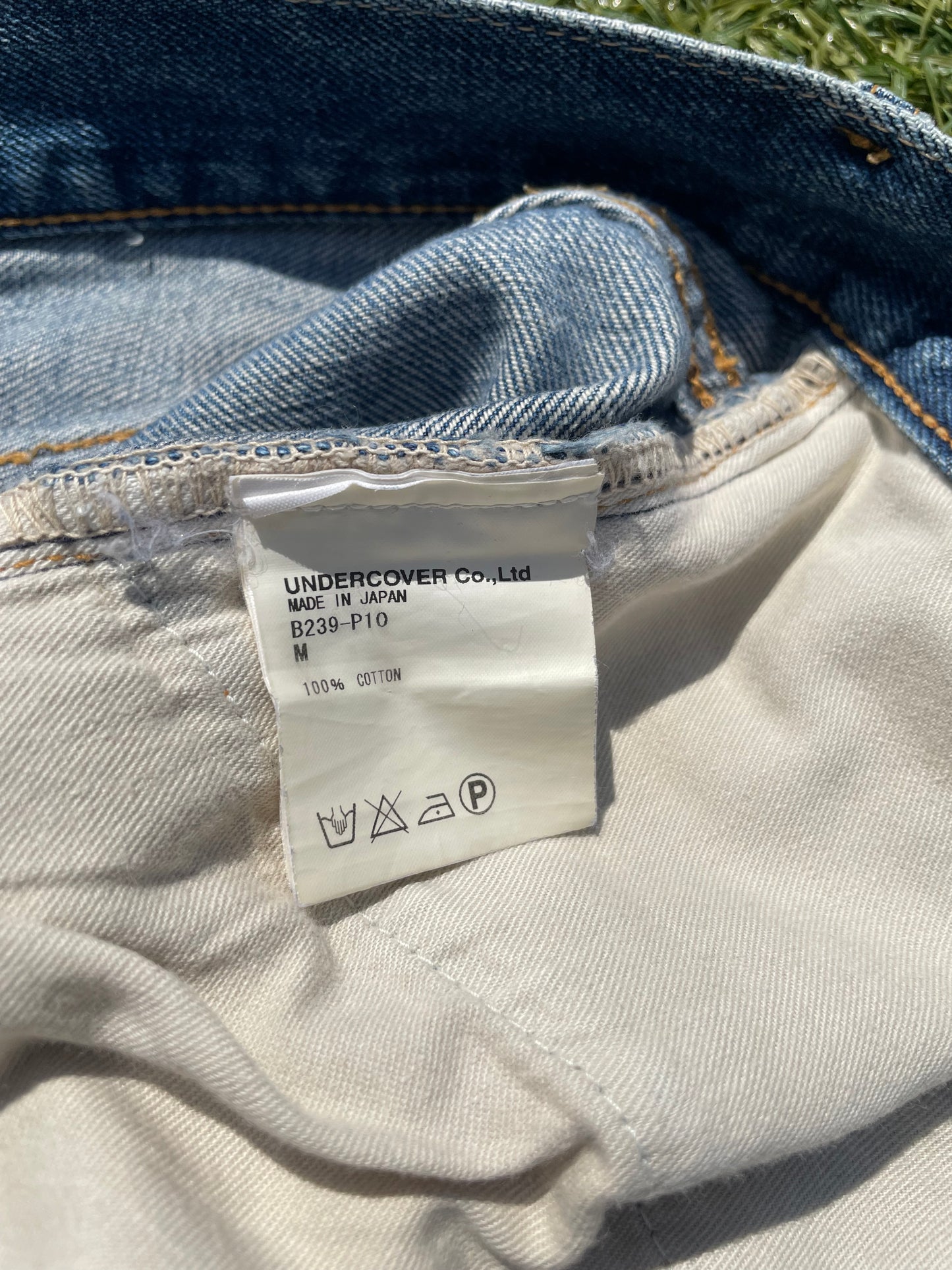 AW04 “Languid” - Undercover ‘52’ Lightwash Distressed Denim