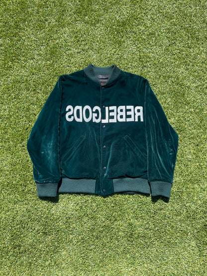 AW02 “Witch Cells Division” - Undercover ‘Rebelgods’ Green Velour Bomber Jacket