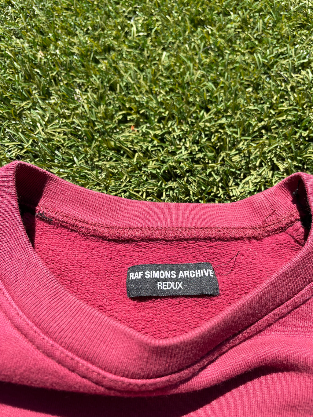 Raf Simons Redux ‘Virginia Creeper’ Raglan Short Sleeve Sweater