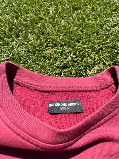 Raf Simons Redux ‘Virginia Creeper’ Raglan Short Sleeve Sweater