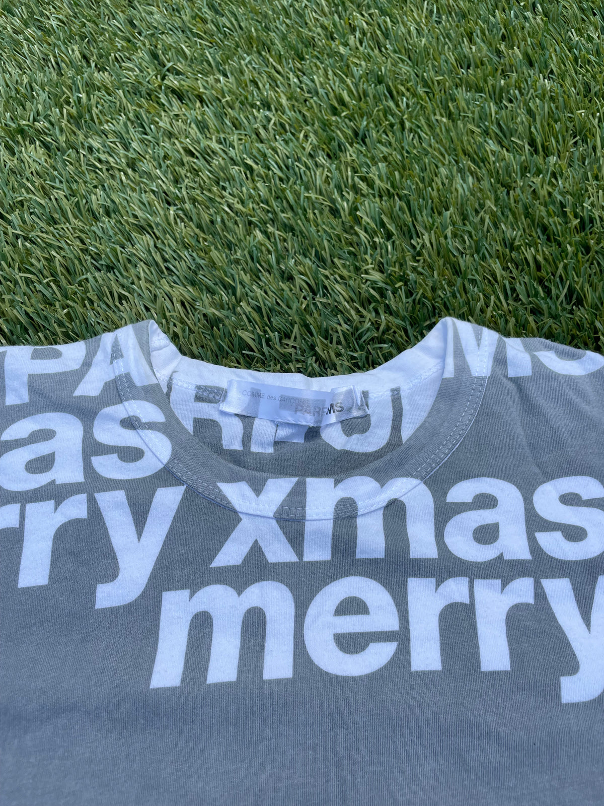 Comme Des Garçons PARFUMS ‘Merry XMAS’ Trompe l’oeil Double T-Shirt