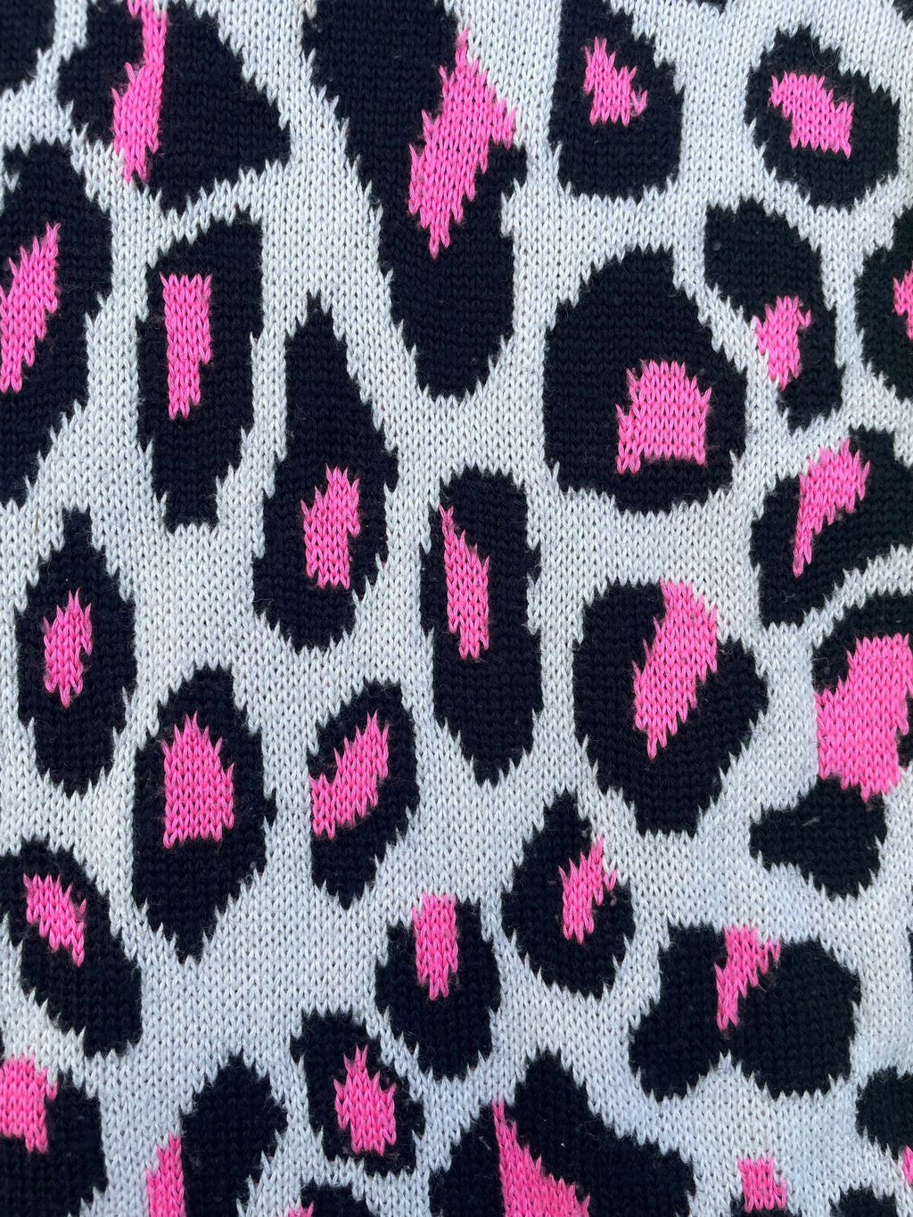 AD2017 Comme Des Garçons Multicolor Leopard Print Knit Sweater
