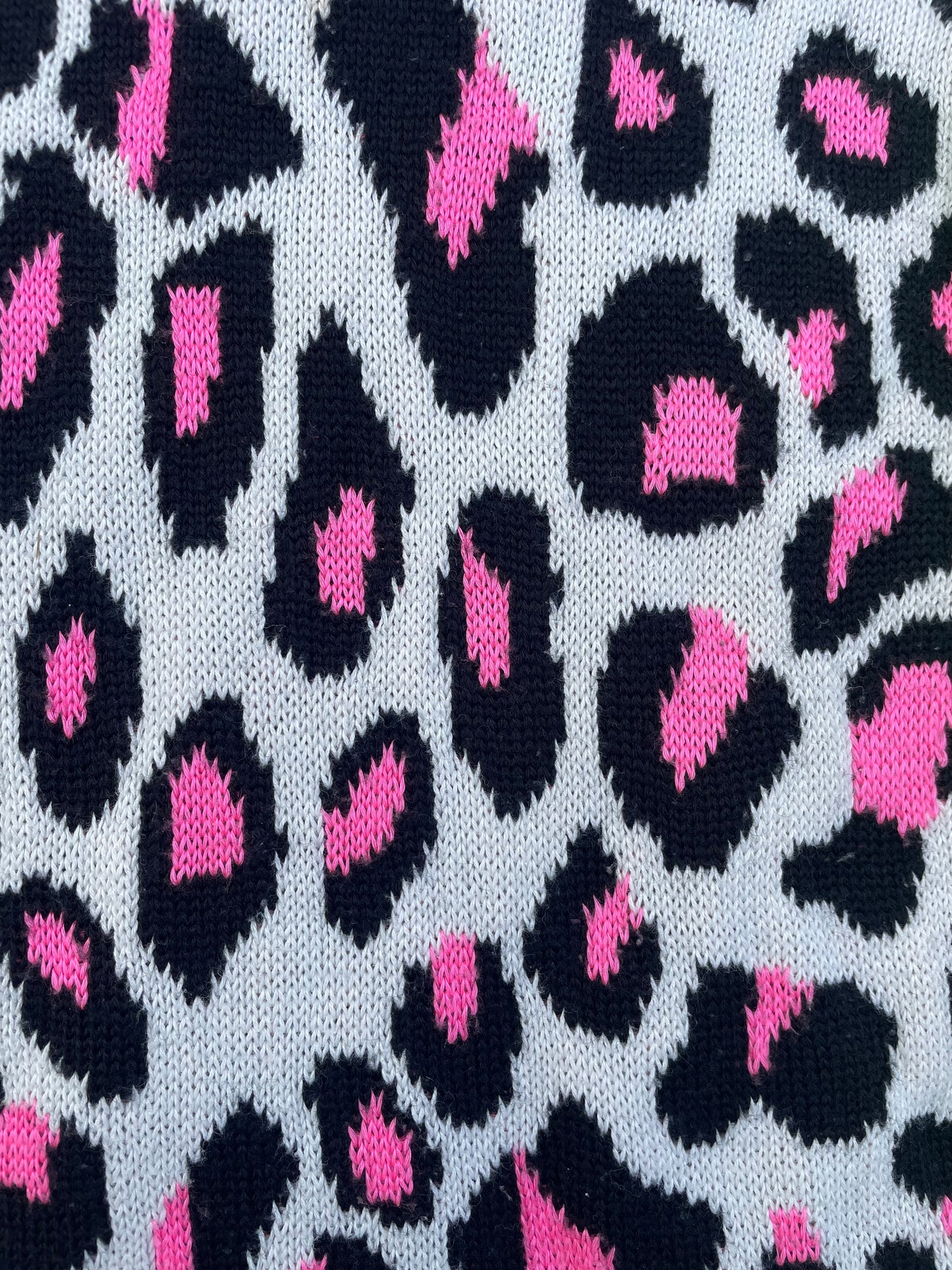 AD2017 Comme Des Garçons Multicolor Leopard Print Knit Sweater