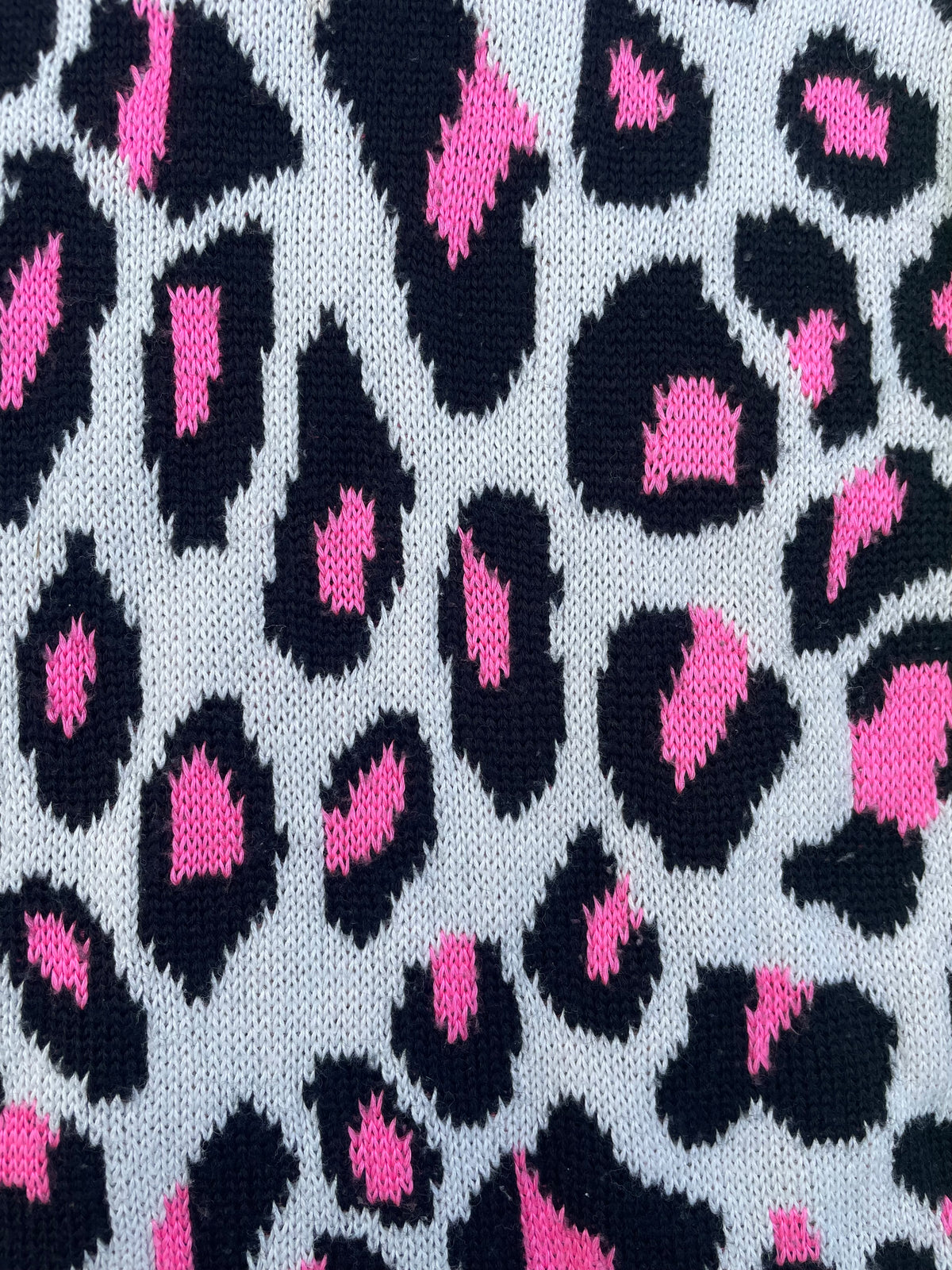 AD2017 Comme Des Garçons Multicolor Leopard Print Knit Sweater