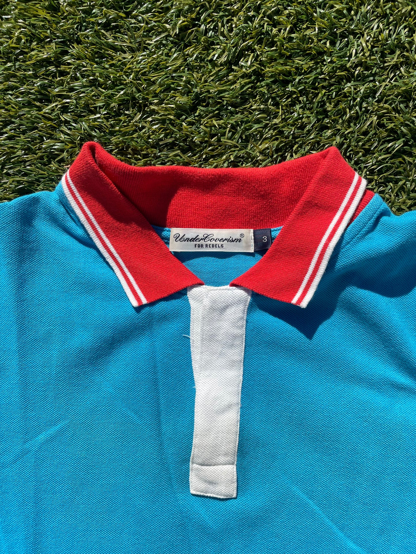 Undercover Red Collar Polo Shirt