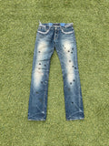 AW06 “GURUGURU” - Undercover Insects Embroidered Blue Denim