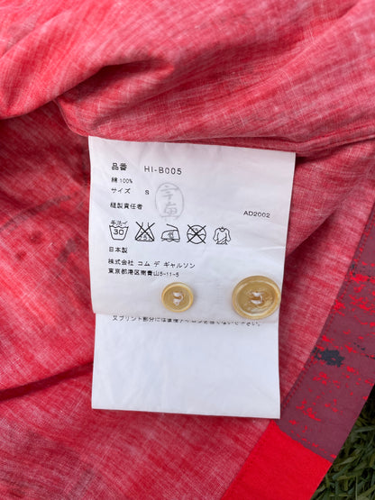 AD2002 Comme Des Garçons Cuba All Over Print Red Button Up