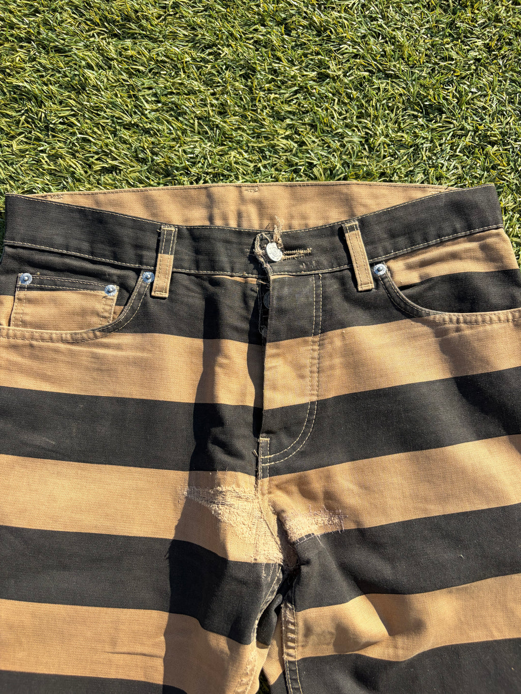 AW96 Helmut Lang Prisoner Stripe Denim