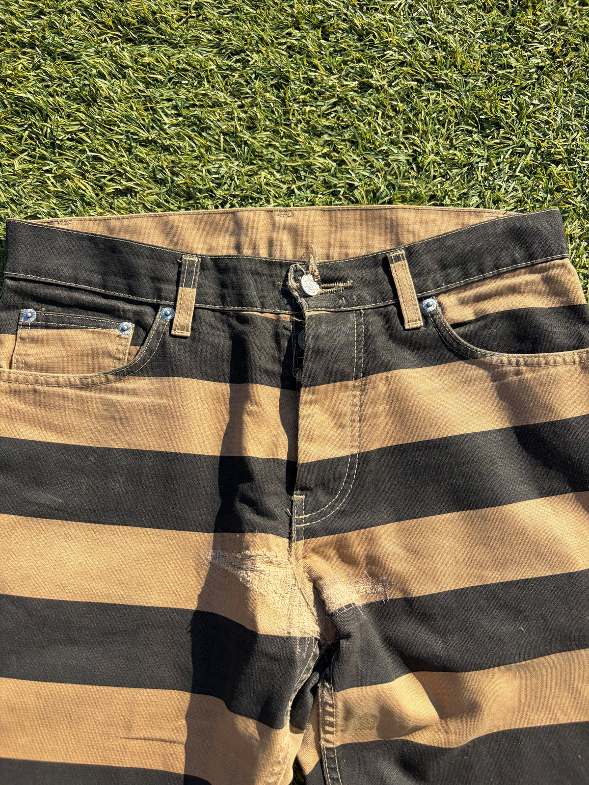 AW96 Helmut Lang Prisoner Stripe Denim