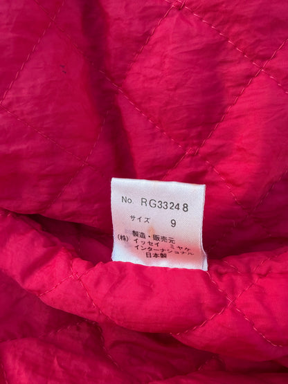 1984 Issey Miyake Sport Care Label Red Wool Varsity Jacket