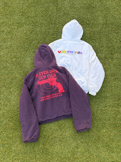 SS18 Vetements Multi-Color Logo “Die Regionalbahn” Padded Bomber Jacket