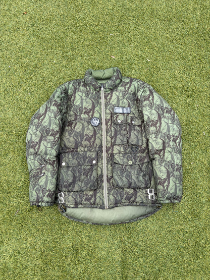 AW03 “Paperdoll” - Undercover Osama Bin Laden Skull Utility Cargo Puffer Jacket