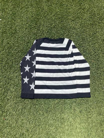 SS19 Takahiromiyashita The Soloist American Flag Knit Sweater