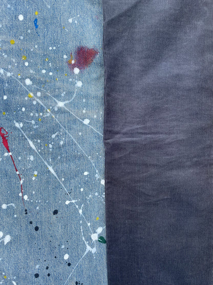 SS06 “Welcome To The Shadow” - Number (N)ine Hybrid Paint Splatter Corduroy Denim